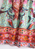 Boho Skirts in Heart Chakra in Green For Women